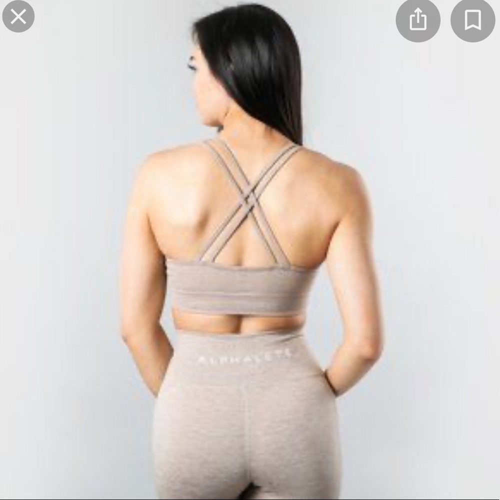 Alphalete Revival Bra - Nude, Small